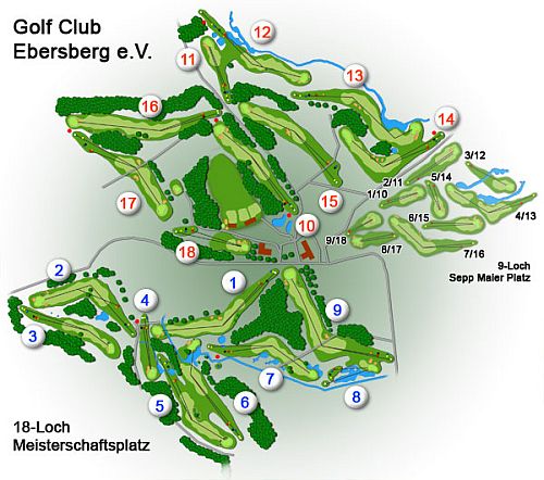 Lageplan Golfanlage Ebersberg e.V.