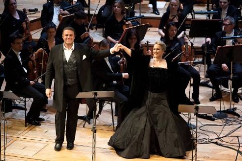 Sopranistin Diana Damrau und Tenor Joseph Calleja, Veröffentlichung Münchner Abendzeitung, Foto Verena Gremmer