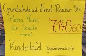 Scheckübergabe Spendenlauf Zwergerl der Grundschule Ernst-Reuterstr München