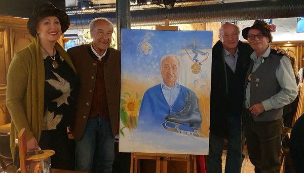 Kunstmaler Wolfgang Prinz feiert seinen 75 Geburtstag mit einer Bildenthüllung